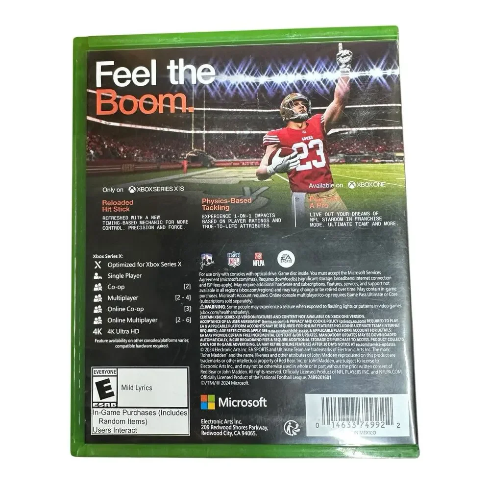 XBox Series X Madden & College Football 25 Video Game Lot EA Sports